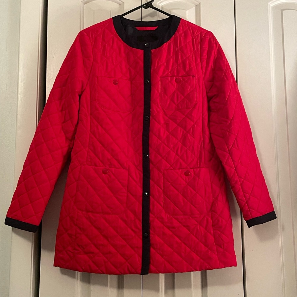 Talbots Red Quilted Puffer Jacket